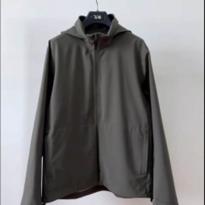 Thin windproof jacket in dark colors